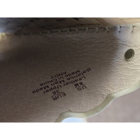 SAM EDELMAN ANDY GOLD LEATHER SANDALS ESPADRILLES SIZE 8 M - Picture 8 of 8